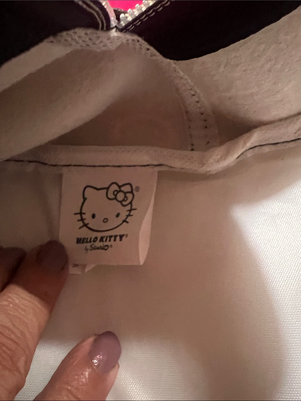 Hello Kitty Black Backpack with Red Bow Accent - Picture 2 of 12